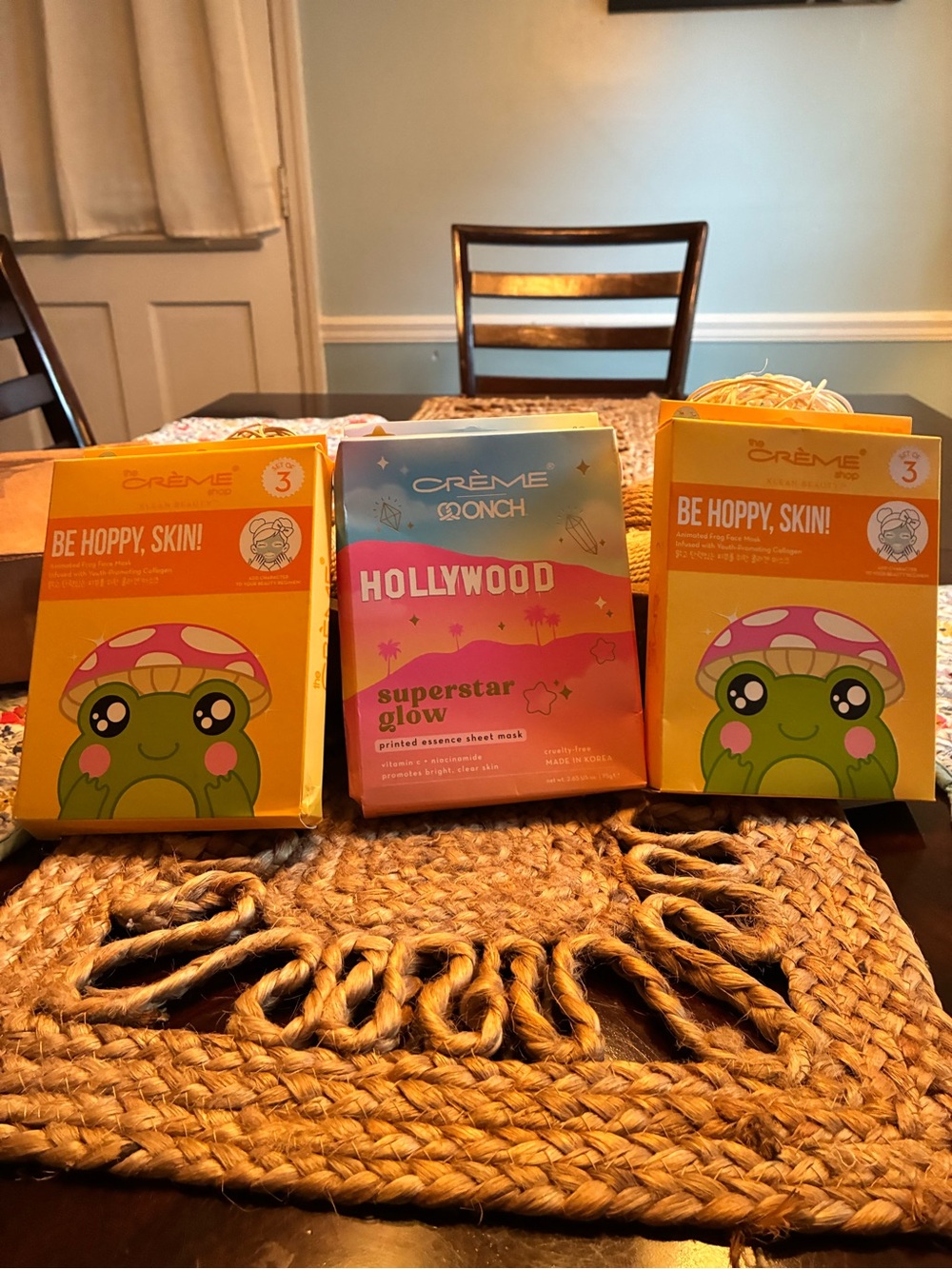 Crème Shop Kids Hydrating Mask Duo - Yellow & Pink Fun Packs